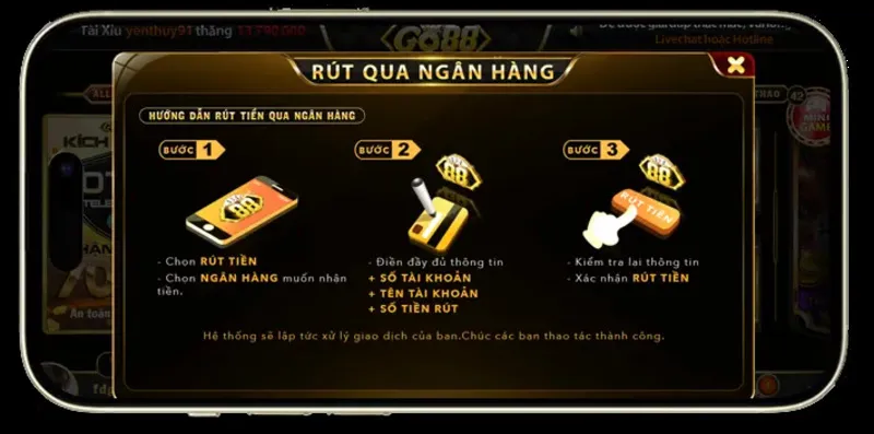 Các cách thức rút tiền Go88 thành công và an toàn