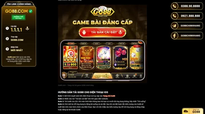 Đánh giá Go88 tổng quan để hiểu cổng game