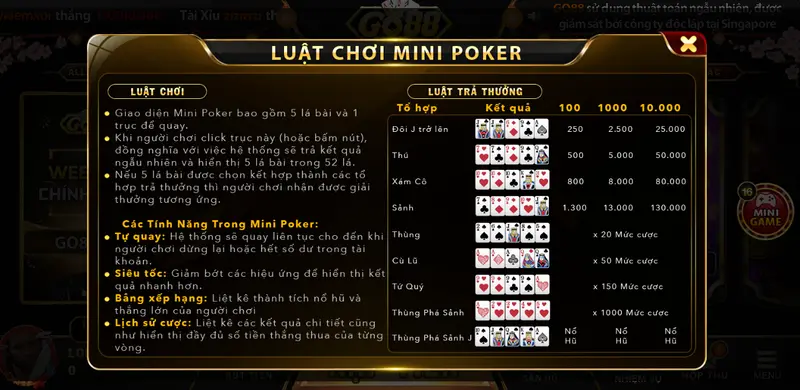 luat-choi-mini-poker-go88