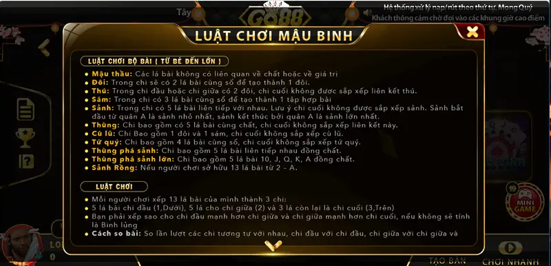 luat-choi-mau-binh-go88-vip