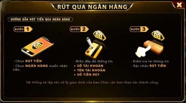 Hướng dẫn rút tiền