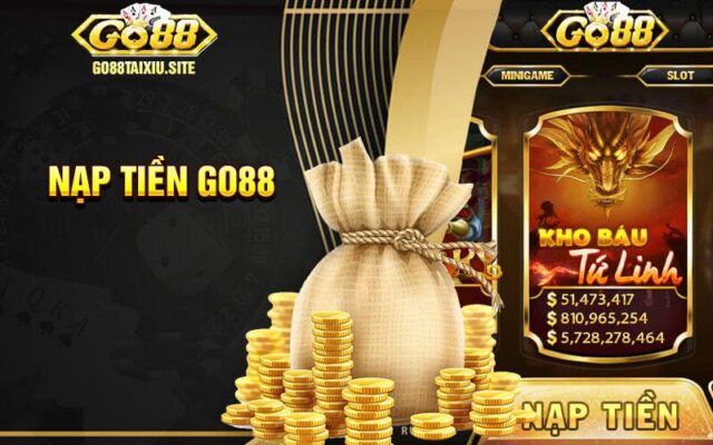 Nạp tiền tại cổng game Go88 có khó không?